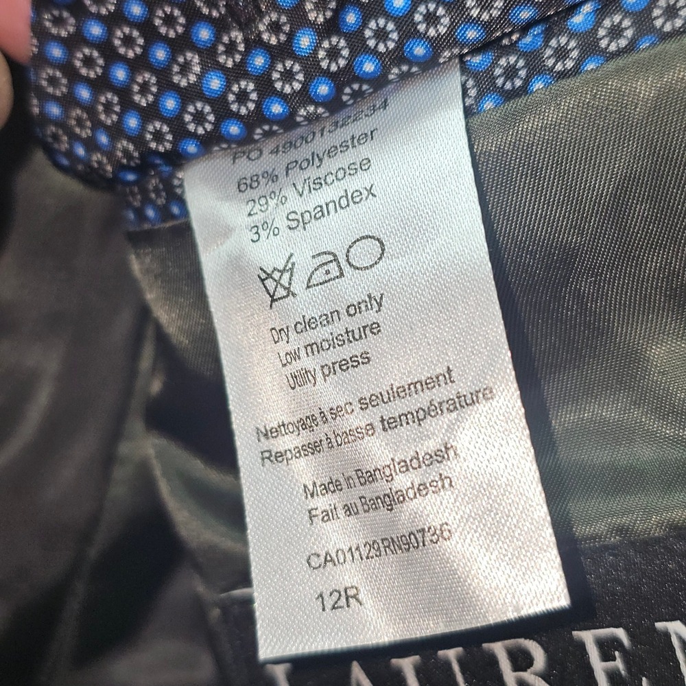 Lauren Ralph Lauren Two Button Sport Coat Boys 12R Gray Blazer Jacket - Picture 7 of 8